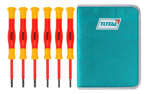 Destornillador Dieléctrico 1000v Jgo 6pz De Precision Total