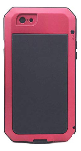 Funda Para iPhone 7/8 Rojo Aluminio Aleacion Metal And Silic
