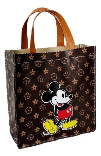 Bolsa De Mano De Poliuretano Abierta Con Dibujos Animados, E