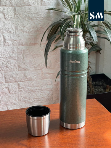 Termo Hudson Acero Inoxidable Tapón A Presión 1 L Tapa Mate