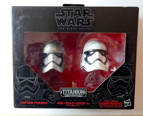 Titanium Cascos Star Wars Trooper Y Phasma Black Series 