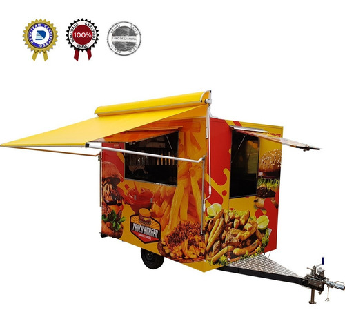 Trailer Food Truck 3mx2m Com Freio - 10x Sem Juros No Cartão