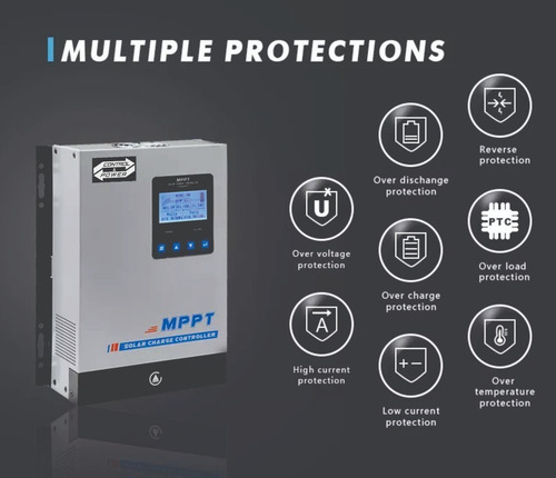Imagen 3 de 3 de Controlador De Carga Solar Mppt 20a 40a 60a