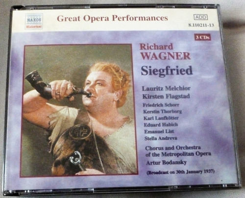 Wagner Siegfried Melchior Flagstad Bodansky 3 Cds 1937 (j)