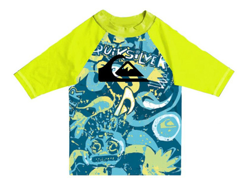 Remera Niños Quiksilver Remix Gen Ss Proteccion Uv Solar