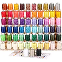 Comprar Kit De Hilos Para Bordar A Máquina De Poliéster 63 Colores D