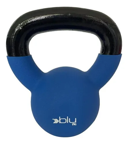 Pesa Rusa Kettlebell Neoprene Blu Fit 6 Kg Azul