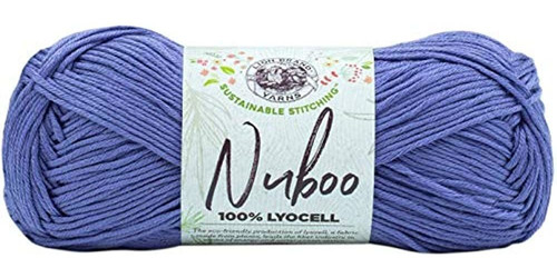 (1 Madeja) Lion Brand Yarn Nuboo Yarn, Thistle