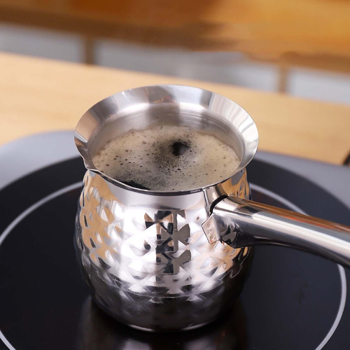2x Cafetera Turca Olla Griega Con Mango Largo Para Regalos