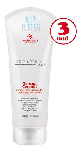3 Creme Clareador De Manchas Facinatus Cosméticos Para Corpo