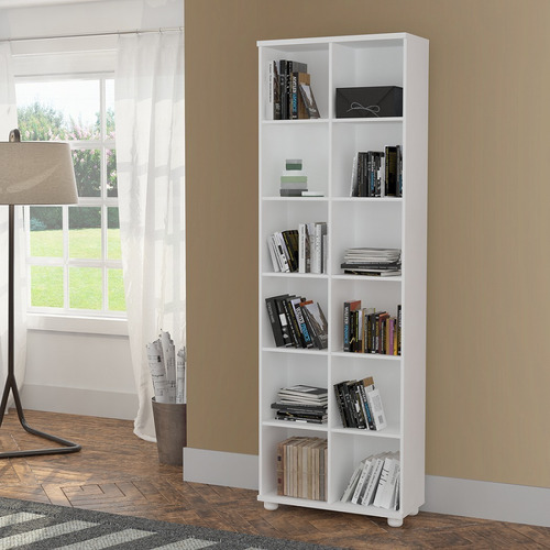 Imagen 4 de 5 de Biblioteca Estanteria 12 Cubos 100 % Mdf 074x225x032 - 1289
