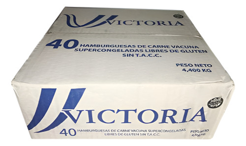 40 Hamburguesas Victoria De 110 Gramos 100%carne Las Mejores