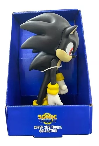 Boneco Sonic Shadow Preto 26cm Articulado Sega Coleção