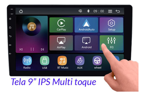 Central Multimídia Mp5 Rs-9200br Pro Line Carplay Sem Fio