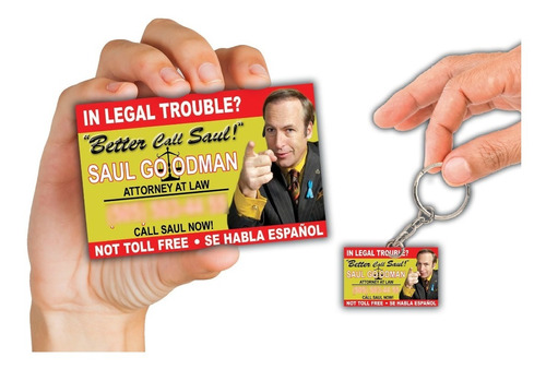 Better Call Saul Breaking Bad Tarjeta Presentación + Llavero