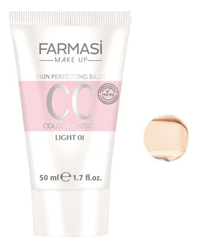 Cc Cream Ligera Semi-mate Todo Tipo De Piel Fps 25 Farmasi Tono Clara 01