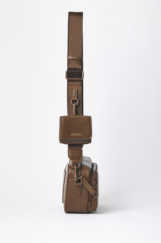 Bandolera Mishka Berenson Negro Marrón Lima I25 Marrón Lisa Marrón