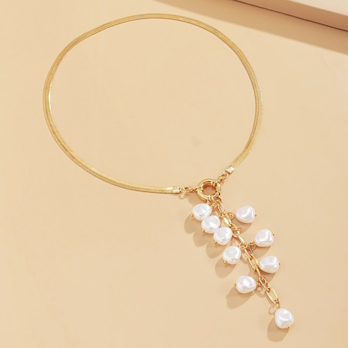 Collar De Perlas De Imitación Barrocas De Estilo Palaciego