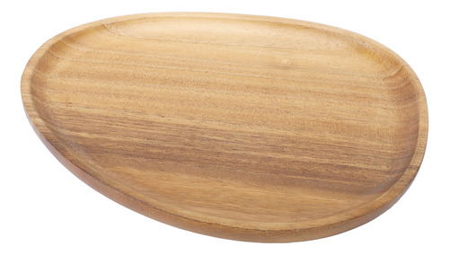 Plato Llano De Madera De Nogal, Estilo Japonés, Único