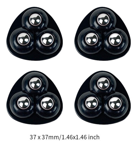 5 X 4 Piezas De Deslizadores De Ruedas Autoadhesivos Para