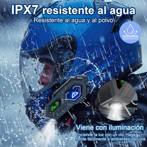 Intercomunicador Moto Casco,bluetooth Audifonos Para Casco*2