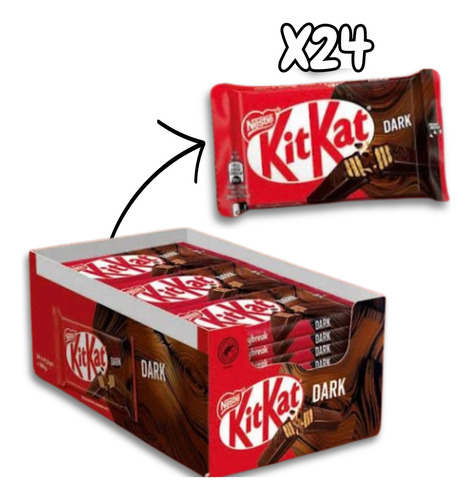 Kit Kat Chocolate Dark 41,5 Gr Pack X24
