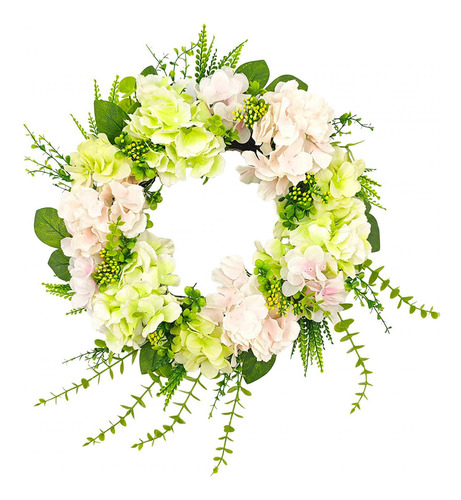 Corona De Primavera, Corona De Flores Artificiales Con