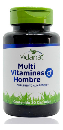 Multi Vitaminas Hombre 30 Cápsulas Vidanat.