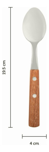 Ekco, Cubiertos Ekco X Pieza, Acero Inoxidable, Color Madera