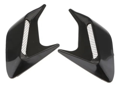 2 Pegatinas Decorativas De Guardabarros Flujo De Aire – Plateado/negro, Tinasdream2017