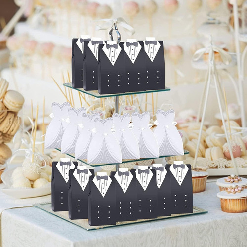 . 100pcs Caja De Dulces De Boda Creativa