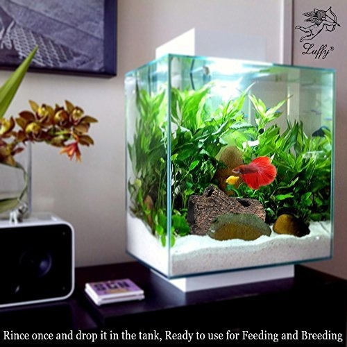 Sungrow Betta Fish Log, 4.9x3.3x2.8 Pulgadas De Decoracion D