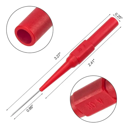 Set 4 Backprobe / Agujas P/ Terminales Y Conectores Ayr
