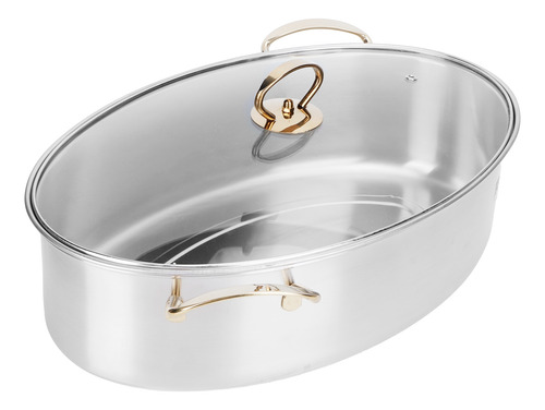 Set De Ollas Ovaladas De Acero Inoxidable Para Cocinar Pesca