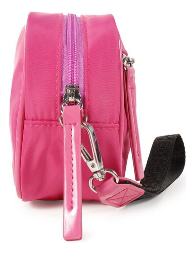 Cosmetiquera Cloe Rosa Para Mujer Ecofriendly Color Rosa Chicle Diseño De La Tela Lisa
