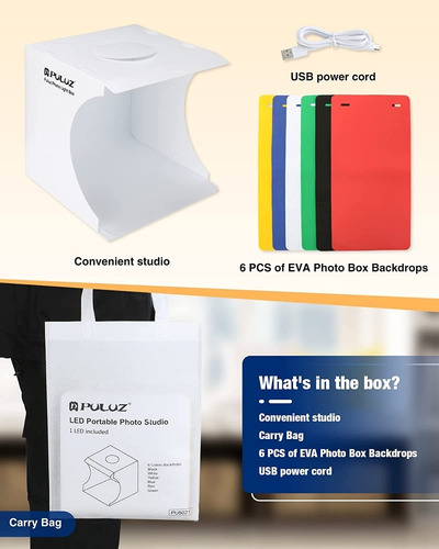 Caja De Luz Led Para Imágenes Profesionales Alimentación Usb