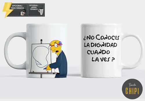 Taza Los Simpsons Dignidad Kirk Van Houten