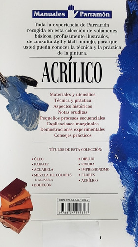 Libro Manuales Parramon Tecnicas Acrilico Parramon