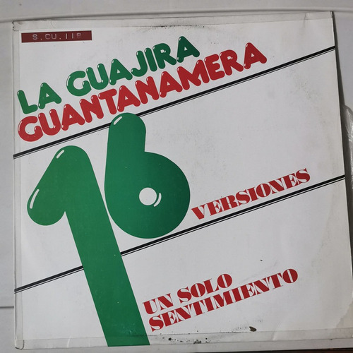 Disco Lp: La Guajira Guantanamera- 16 Versiones