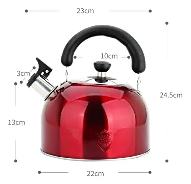 Set De 10 Pz Tetera Silbante De 3l
