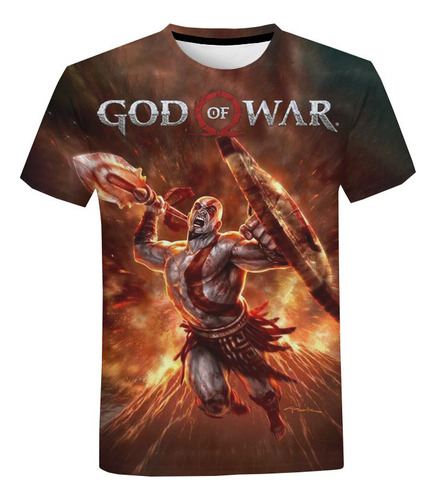 Rt Hot Game God Of War Playera Impresa En 3d