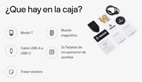 Imagen 2 de 4 de Trezor Model T Nuevas Y Selladas Bitcoin Criptomonedas