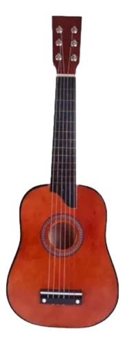 Guitarra De Madera Con Cuerdas Reales 62 Cm 