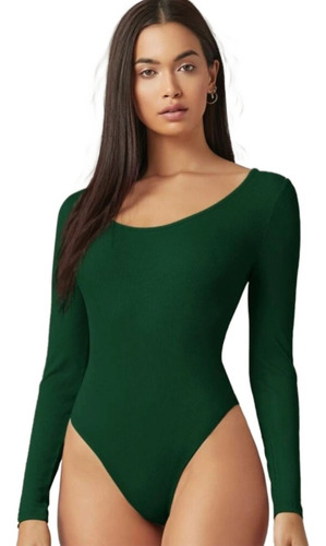 Molde Modelagem Body Maiô Básico Manga Longa Feminino