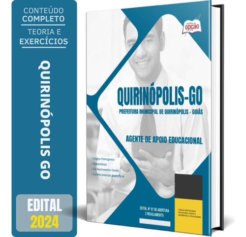 Apostila Prefeitura Quirinópolis Go 2024 Agente Apoio