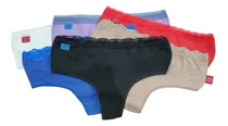 Comprar 6 Culotte Less Con Puntilla Por Media Docena Surtido Lebnen