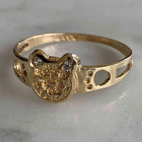 Anillo De Graduación Kínder Oro Macizo 10k Mod K-11