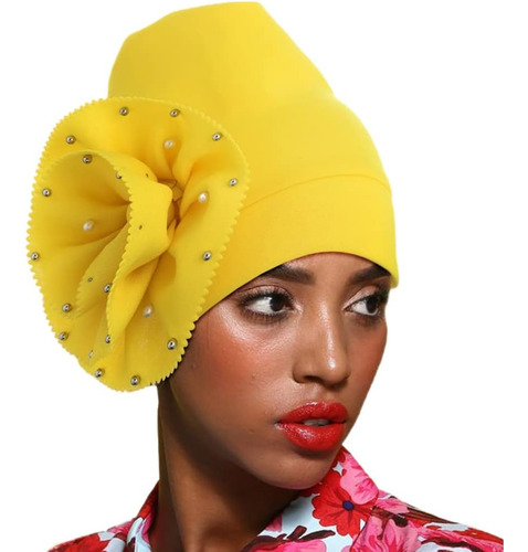 Urieo Gorro Con Diseño Flores, Turbante Africano Cabeza Con