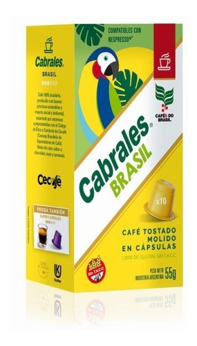 3 Cajas De Cápsulas Cabrales Brasil Nespresso