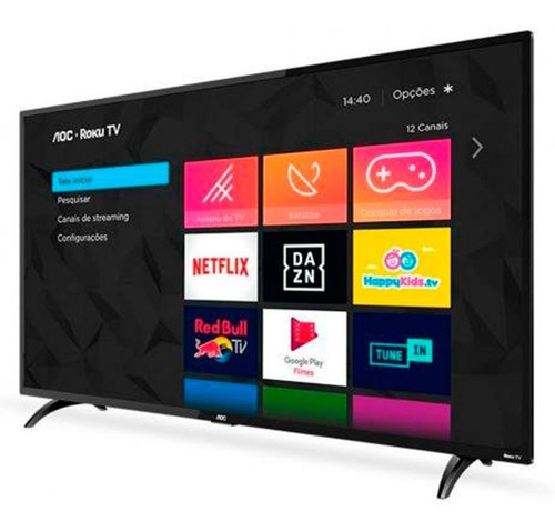 Tv Aoc 32 Polegadas Smart Hd Roku 3hdmi 1usb